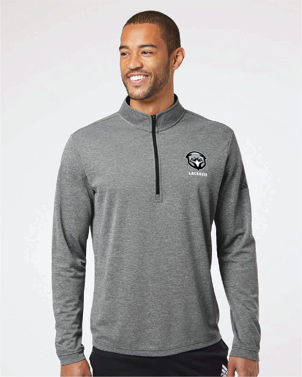 ADIDAS Quarter Zip with School Emblem