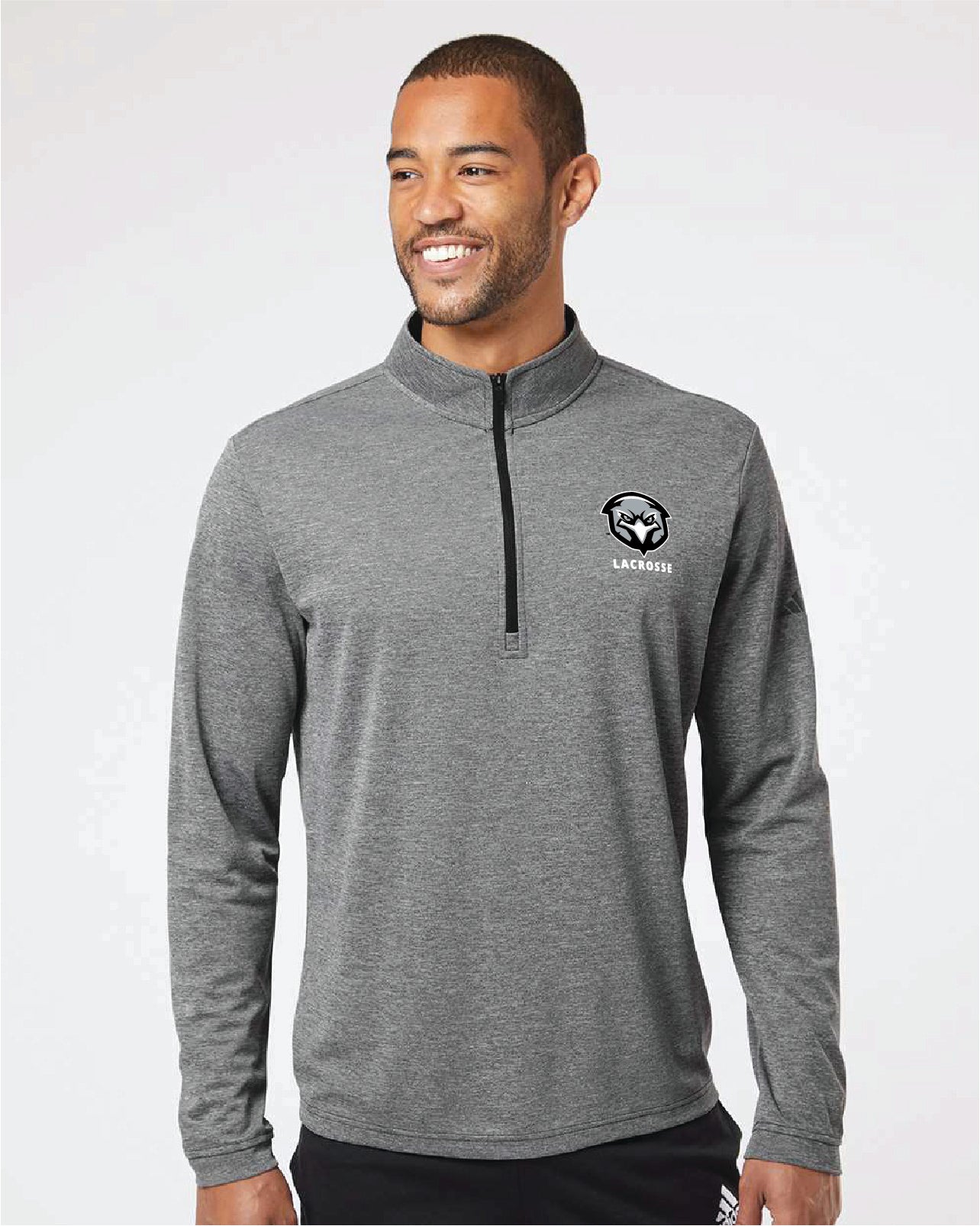 ADIDAS Quarter Zip with School Emblem