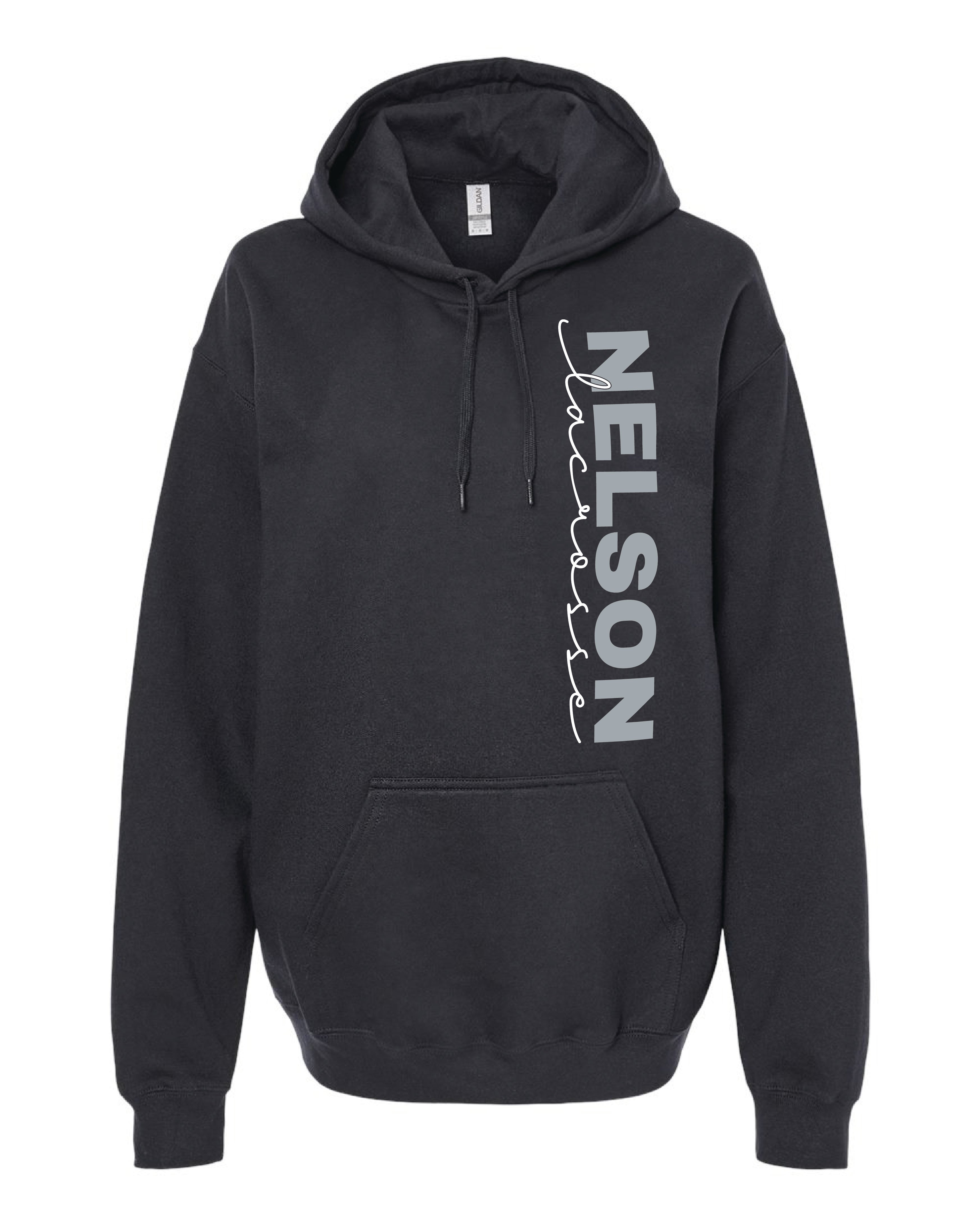 Nelson Lacrosse Vertical Logo Hoodie